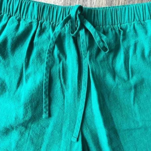 Pretty Garden Set Green Summer Top and Short Set One Size Stretchy Sleeveless - Picture 3 of 7